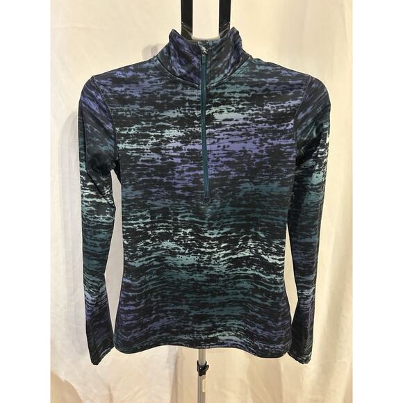 Nike Blue Green 1/4 Zip Jacket Women's size M - Picture 1 of 4